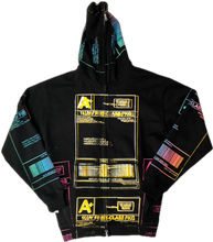 Load image into Gallery viewer, Positive Shipping Label Zip Up Hoodie (Size XL)
