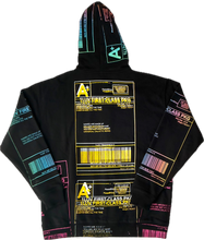 Load image into Gallery viewer, Positive Shipping Label Zip Up Hoodie (Size XL)
