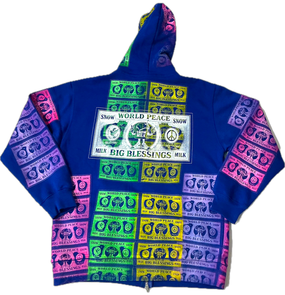 Big Blessings Bucks Zip Up Hoodie (Size XL)