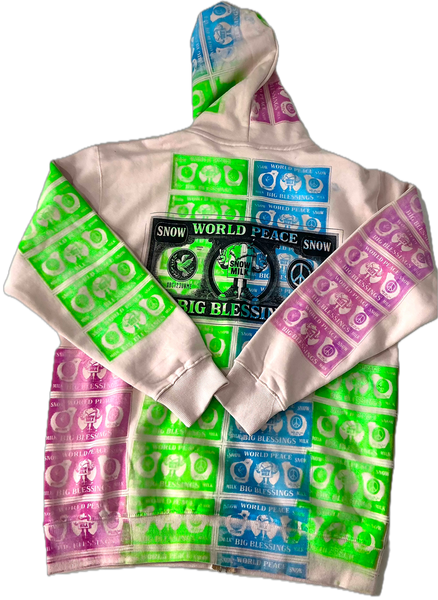 Big Blessings Bucks Zip Up Hoodie (Size Large)