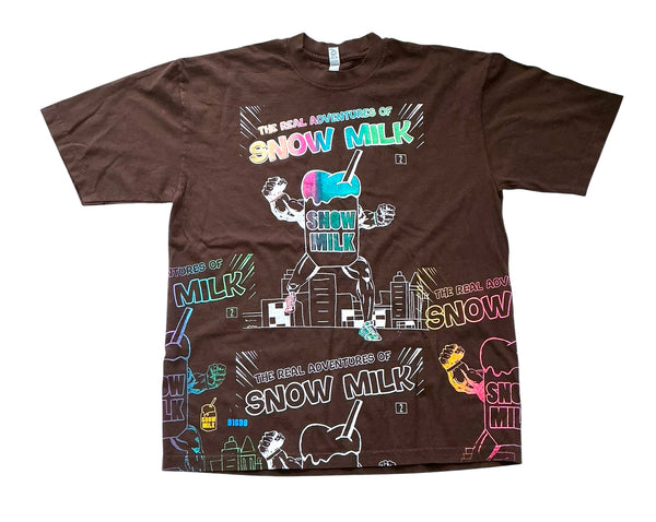 The Real Adventures Of Snow Milk 6.5oz Tee (Size Large)