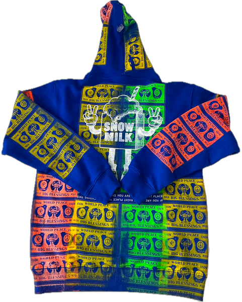 Big Blessings Bucks Zip Up Hoodie (Size Medium)