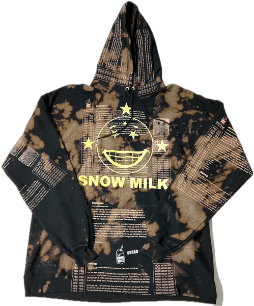 Snow Milk Kindness Bleached Hoodie (Size XL)