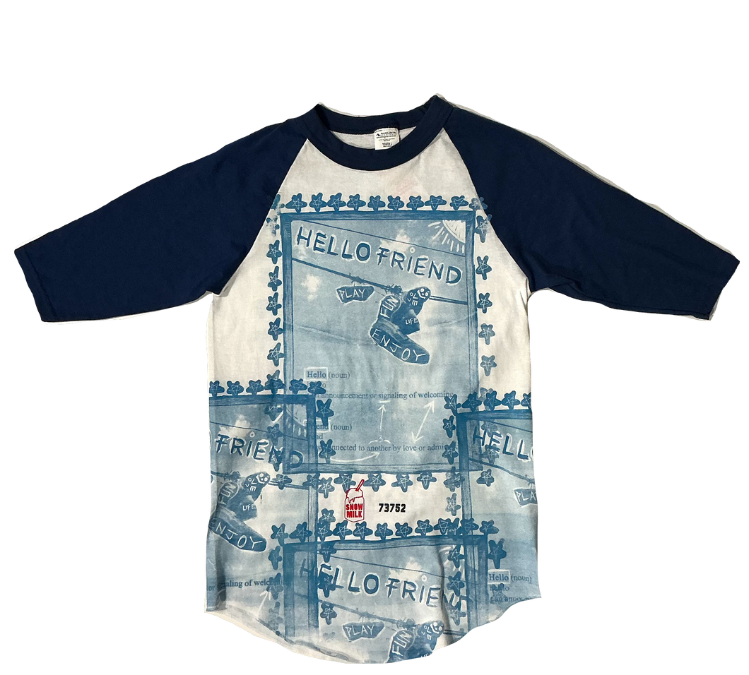 Hello Friend T-Shirt Long Sleeve (Size Youth Large)