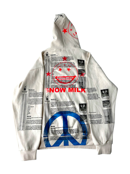 Snow Milk Kindness Hoodie (Size XL)