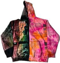Load image into Gallery viewer, Words Hold Power Split Color Ice Dye Hoodie (Size 3XL)
