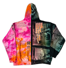 Load image into Gallery viewer, Words Hold Power Split Color Ice Dye Hoodie (Size 3XL)
