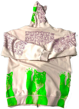 Load image into Gallery viewer, Cats and Dogs Zip Up Hoodie (Size Large)
