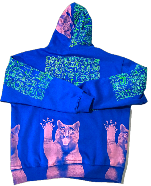Cats and Dogs Hoodie (Size Large)