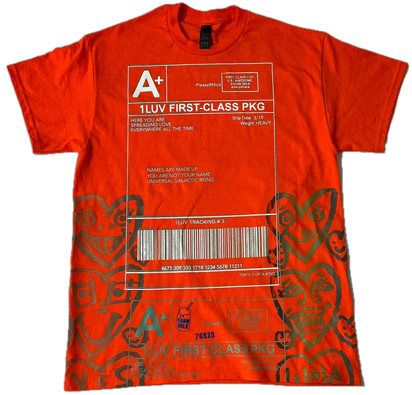 Positive Shipping Label Tee (Size Medium)