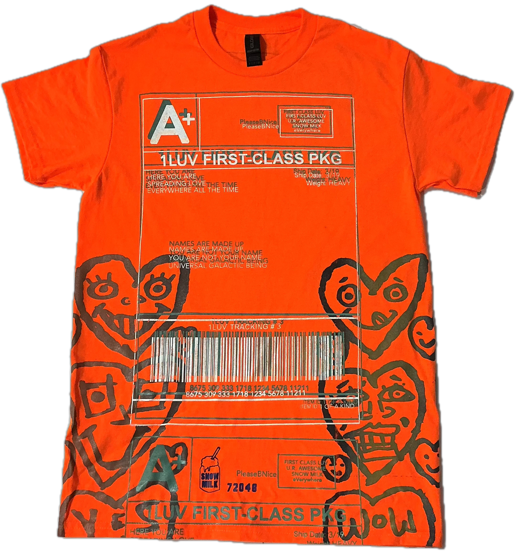 Positive Shipping Label Tee (Size Small)