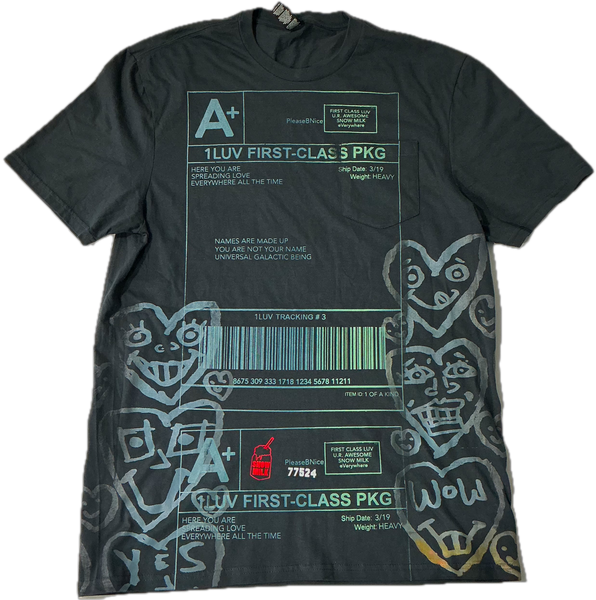 Positive Shipping Label Tee (Size Large)