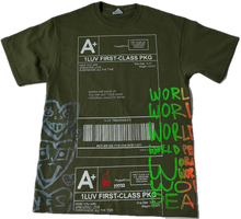 Load image into Gallery viewer, Positive Shipping Label Tee (Size Medium)
