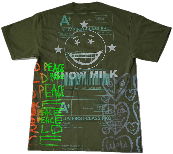 Positive Shipping Label Tee (Size Medium)