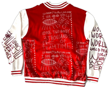 Load image into Gallery viewer, World Peace Varsity Jacket (Size 4XL)
