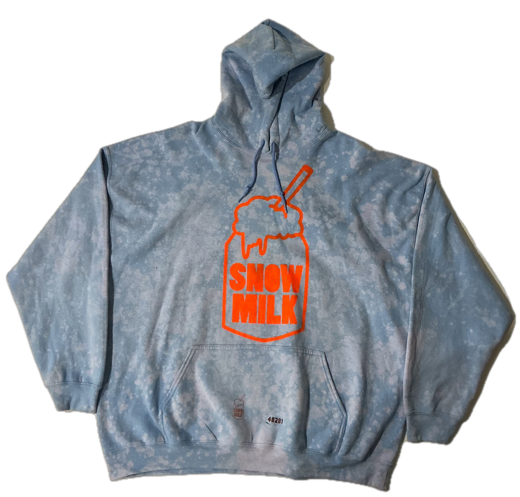 Snow Milk Classic Logo Bleached Hoodie (Size 3XL)