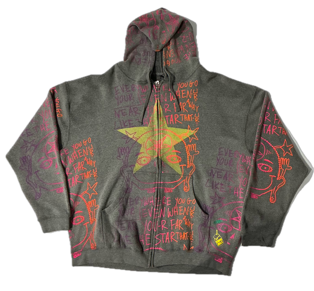 Star That You Are Zip Up Hoodie (Size 3XL)