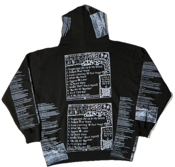 Optimism World Peace As A Way Of Life (The Wearable Album) Hoodie (Size 2XL)