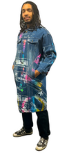 Load image into Gallery viewer, Positive Shipping Label Denim Overcoat (Size Large)
