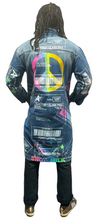 Load image into Gallery viewer, Positive Shipping Label Denim Overcoat (Size Large)
