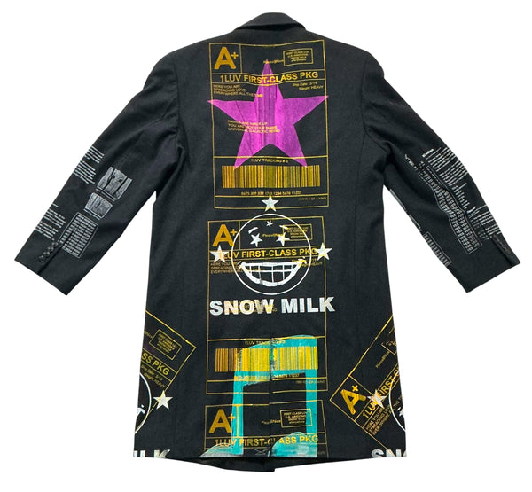 Positive Shipping Label Overcoat (Size 42R)