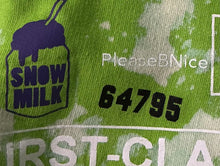 Load image into Gallery viewer, Positive Shipping Label Bleached Hoodie (Size Large)
