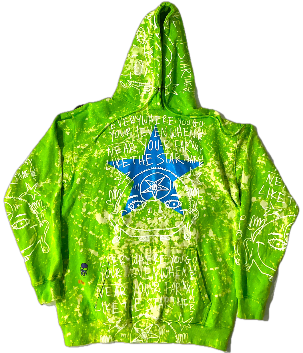 Star That You Are Bleached Hoodie (Size 2XL)