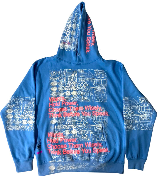 Words Hold Power Hoodie (Size Large)