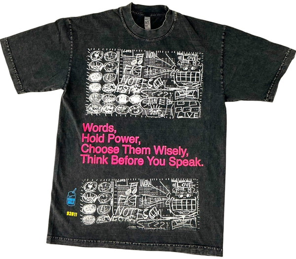 Words Hold Power 6.5oz Tee (Size Medium)