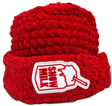 Load image into Gallery viewer, Hand-Crocheted Snow Milk Hat
