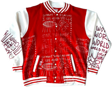 Load image into Gallery viewer, World Peace Varsity Jacket (Size 4XL)
