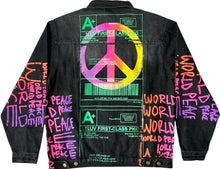 Load image into Gallery viewer, World Peace Jean Jacket (Size 2XL)
