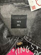 Load image into Gallery viewer, World Peace Jean Jacket (Size 2XL)
