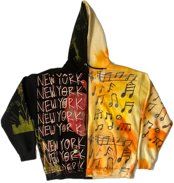 Big Apple Big Love Split Color Hoodie (Size 3XL)