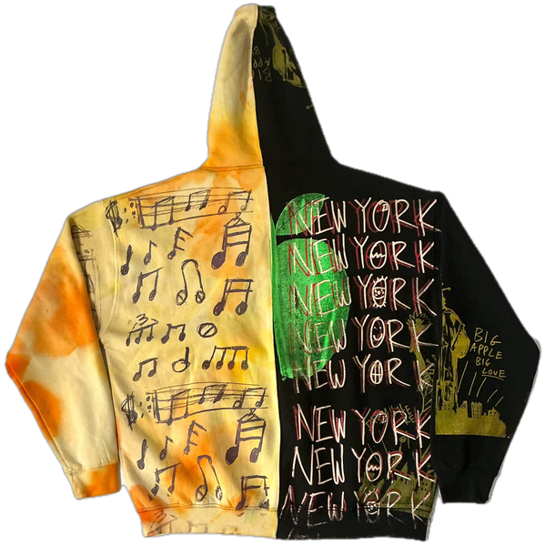 Big Apple Big Love Split Color Hoodie (Size 3XL)