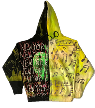 Load image into Gallery viewer, Big Apple Big Love Split Color Hoodie (Size Large)
