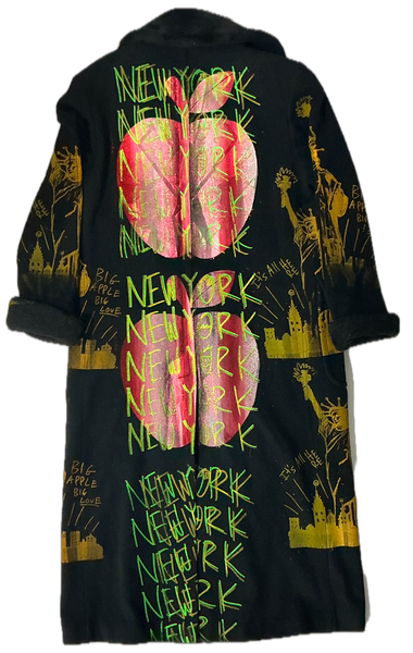 Big Apple Big Love Overcoat (Size Medium)