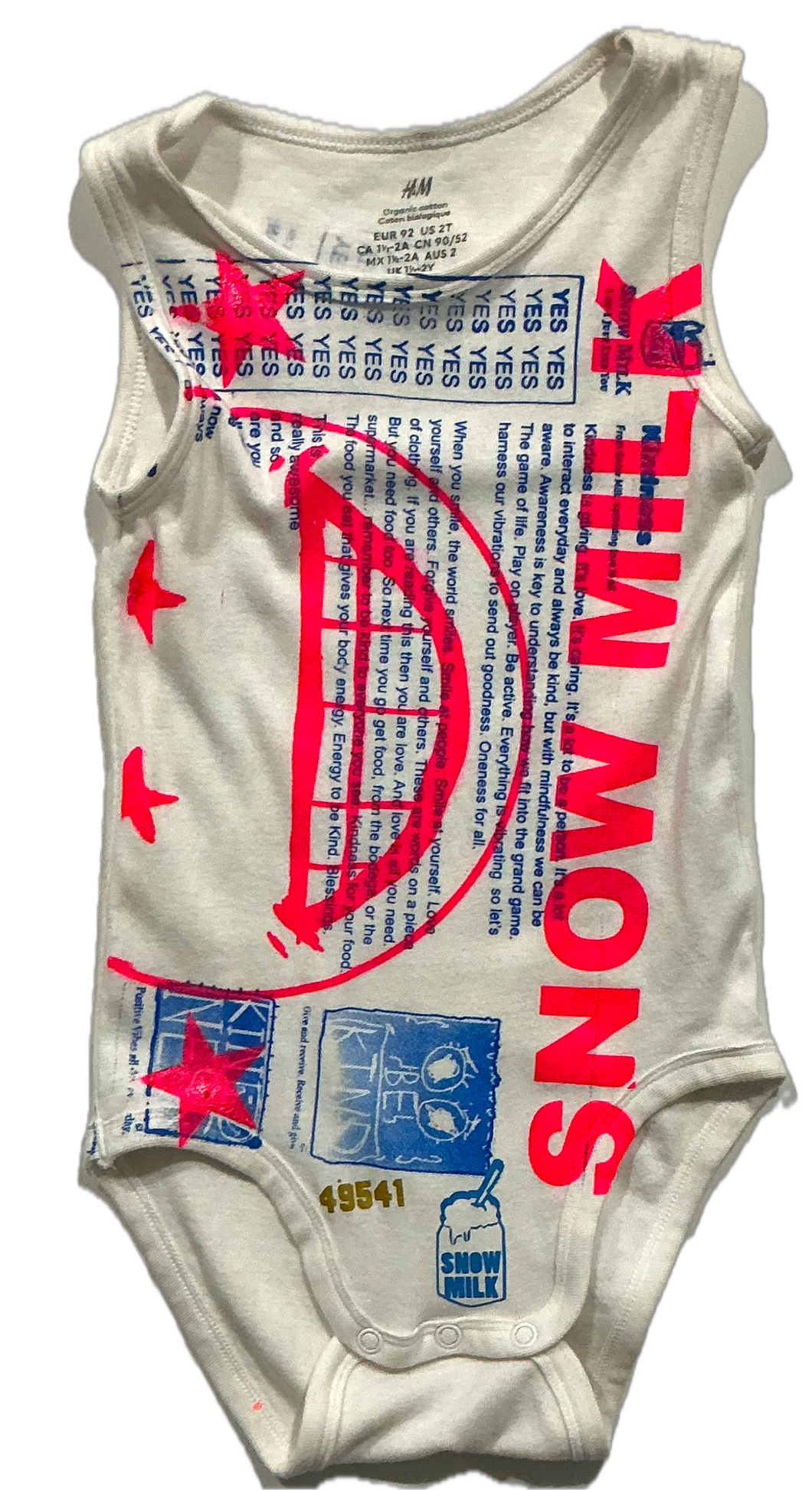 Snow Milk Kindness Kids Onesie (Size T2)