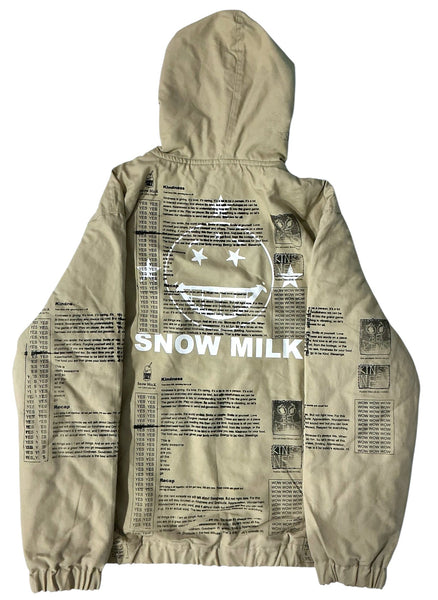 Snow Milk Kindness Sherpa Lined Hooded Jacket (Size XL)