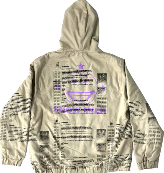Snow Milk Kindness Sherpa Lined Hooded Jacket (Size XL)
