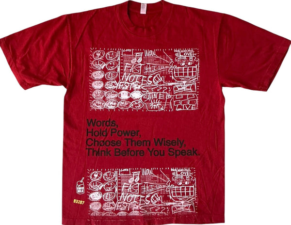 Words Hold Power 6.5oz Tee (Size Medium)