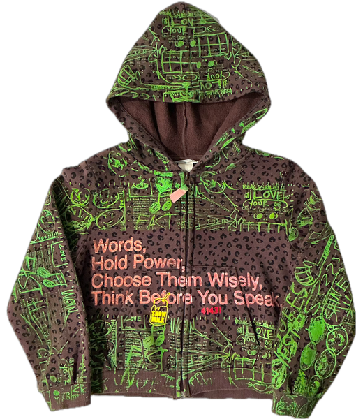 Words Hold Power Kids Hoodie (Size Kids 6X/7)