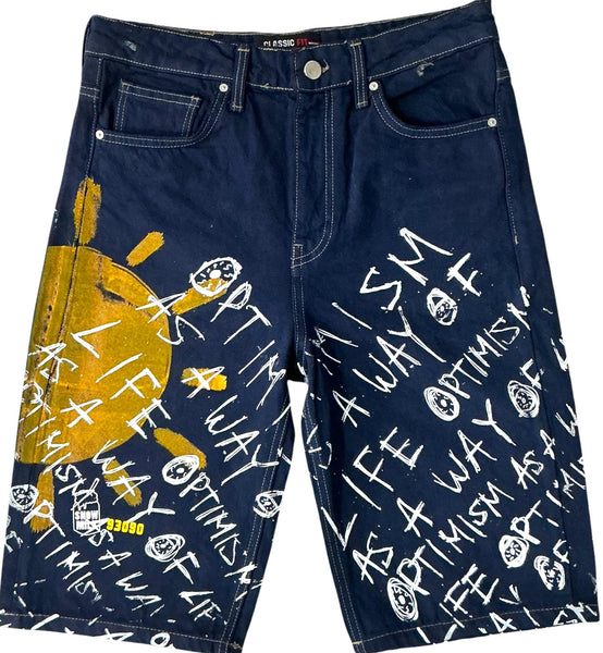 Optimism As A Way Of Life Jean Shorts (Size 30W)