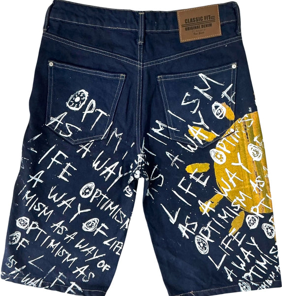 Optimism As A Way Of Life Jean Shorts (Size 30W)