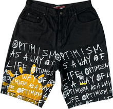 Load image into Gallery viewer, Optimism As A Way Of Life Jean Shorts (Size 30W)
