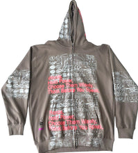 Load image into Gallery viewer, Words Hold Power Zip-Up Hoodie (Size Large)
