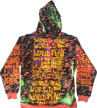 Load image into Gallery viewer, World Peace Zip Up Hoodie (Size XL)

