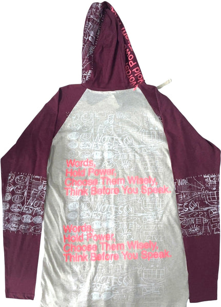 Words Hold Power Hoodie (Size Medium)