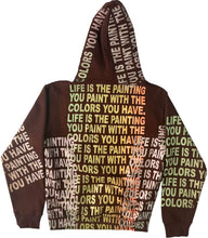 Load image into Gallery viewer, Life is The Painting You Paint Hoodie (Size Small)
