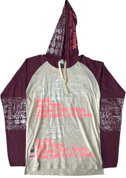 Words Hold Power Hoodie (Size Small)